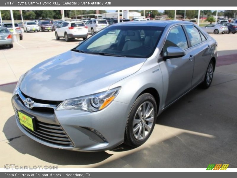 Celestial Silver Metallic / Ash 2017 Toyota Camry Hybrid XLE