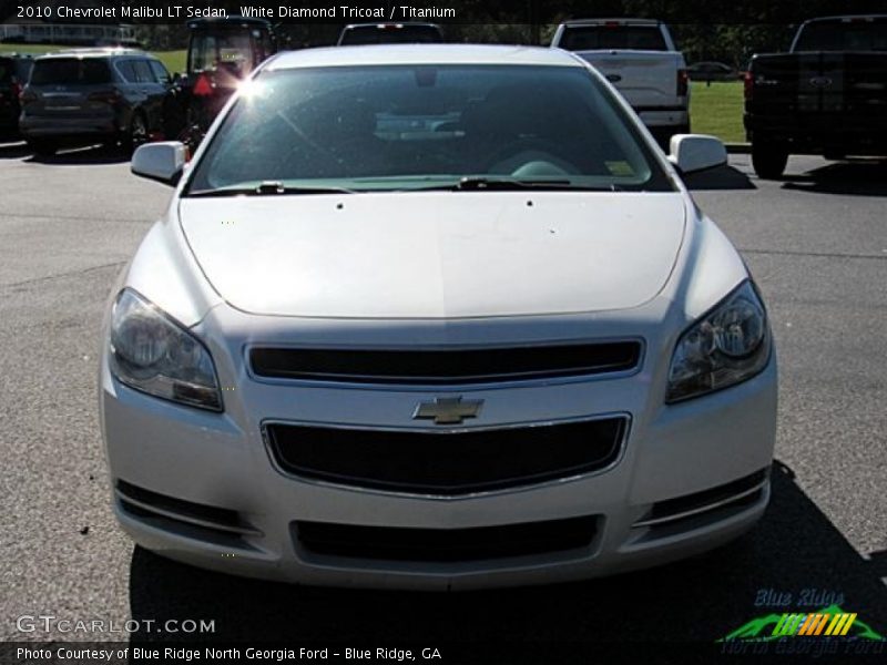 White Diamond Tricoat / Titanium 2010 Chevrolet Malibu LT Sedan