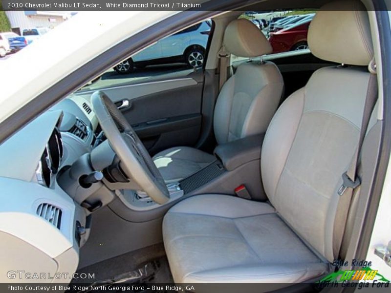 White Diamond Tricoat / Titanium 2010 Chevrolet Malibu LT Sedan