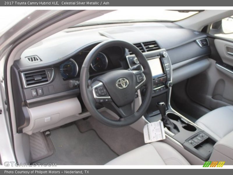 Celestial Silver Metallic / Ash 2017 Toyota Camry Hybrid XLE
