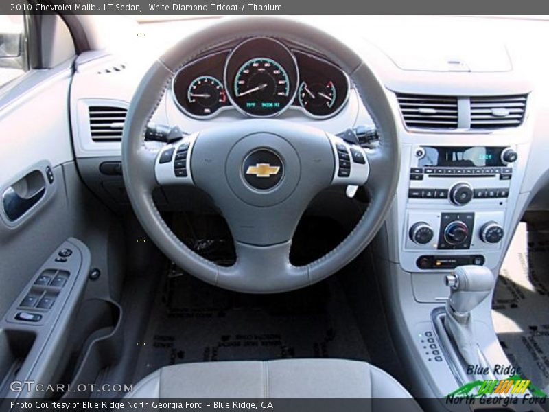 White Diamond Tricoat / Titanium 2010 Chevrolet Malibu LT Sedan