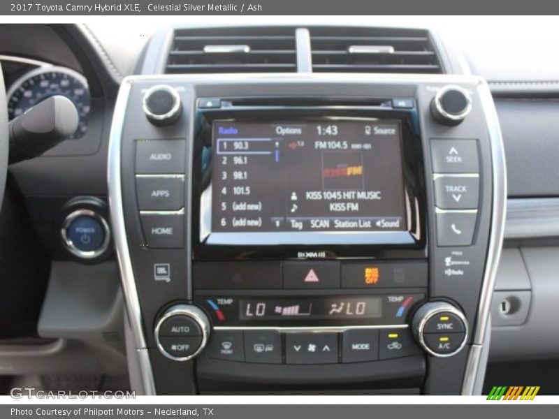 Celestial Silver Metallic / Ash 2017 Toyota Camry Hybrid XLE