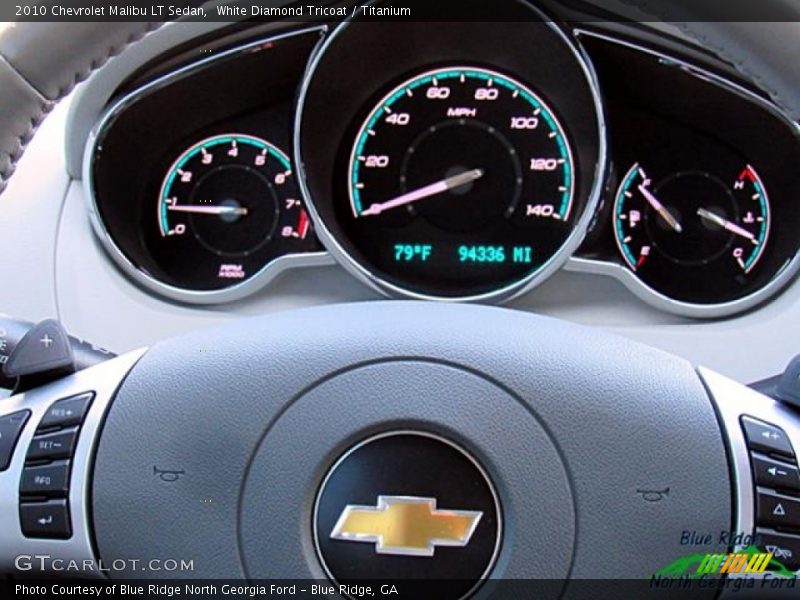 White Diamond Tricoat / Titanium 2010 Chevrolet Malibu LT Sedan