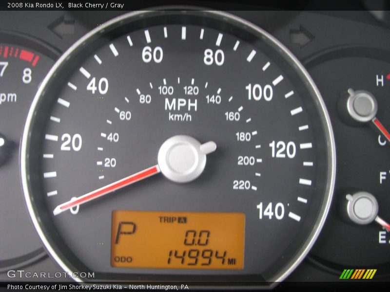 Black Cherry / Gray 2008 Kia Rondo LX