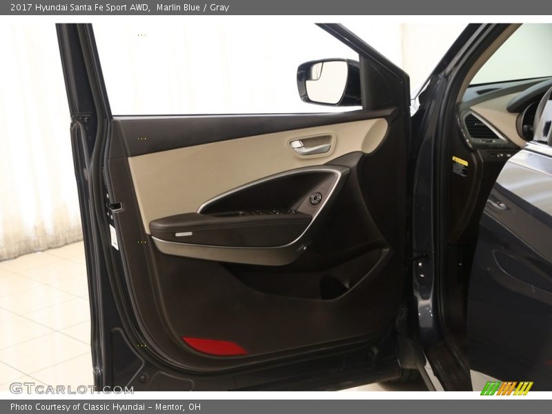 Marlin Blue / Gray 2017 Hyundai Santa Fe Sport AWD