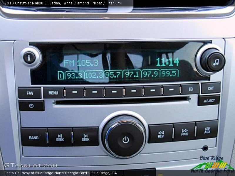 White Diamond Tricoat / Titanium 2010 Chevrolet Malibu LT Sedan