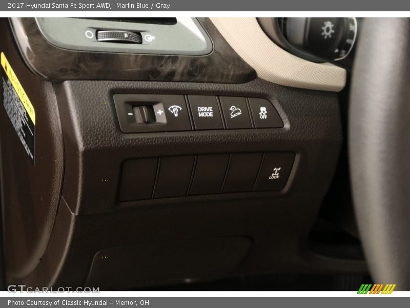 Marlin Blue / Gray 2017 Hyundai Santa Fe Sport AWD