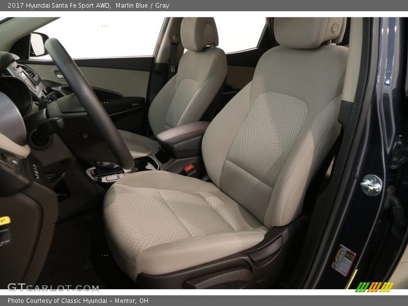Marlin Blue / Gray 2017 Hyundai Santa Fe Sport AWD