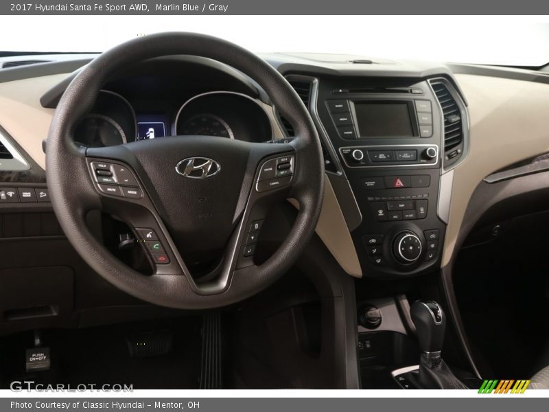 Marlin Blue / Gray 2017 Hyundai Santa Fe Sport AWD