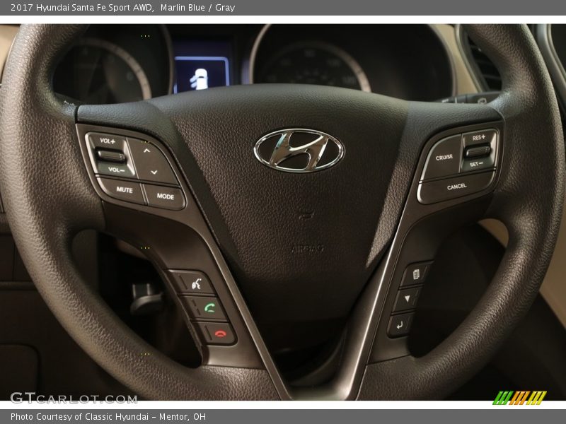 Marlin Blue / Gray 2017 Hyundai Santa Fe Sport AWD