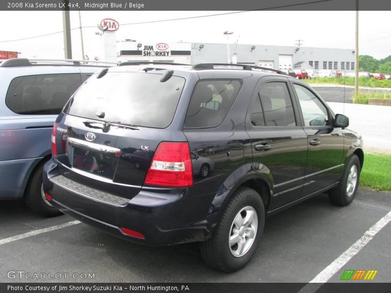 Midnight Blue / Beige 2008 Kia Sorento LX 4x4