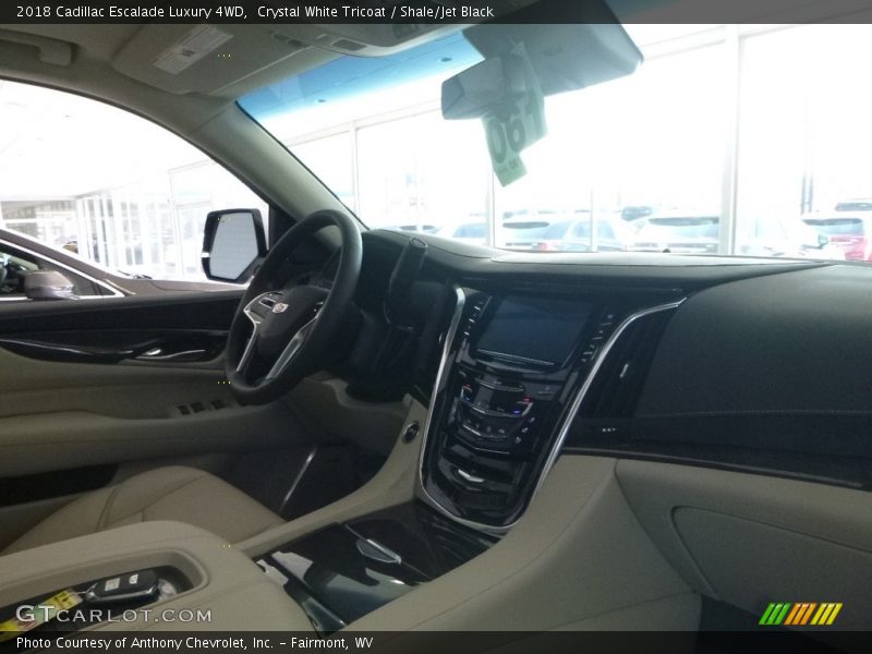 Crystal White Tricoat / Shale/Jet Black 2018 Cadillac Escalade Luxury 4WD