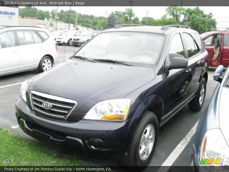 Midnight Blue / Beige 2008 Kia Sorento LX 4x4