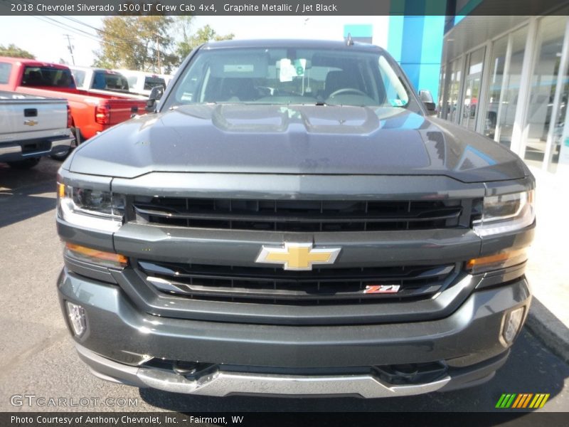 Graphite Metallic / Jet Black 2018 Chevrolet Silverado 1500 LT Crew Cab 4x4