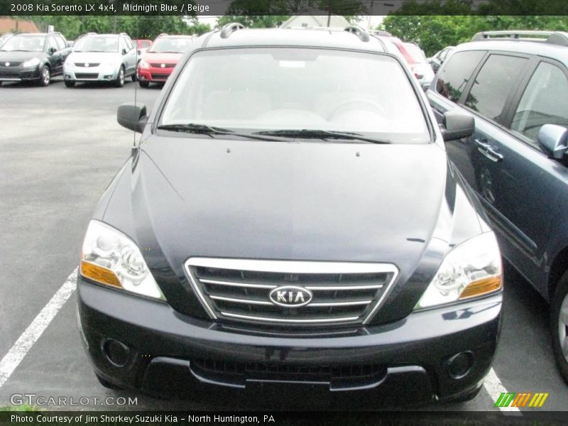Midnight Blue / Beige 2008 Kia Sorento LX 4x4