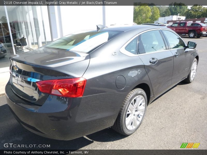 Nightfall Gray Metallic / Jet Black/Dark Titanium 2018 Chevrolet Impala LS