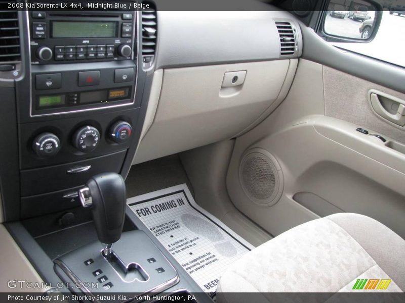 Midnight Blue / Beige 2008 Kia Sorento LX 4x4