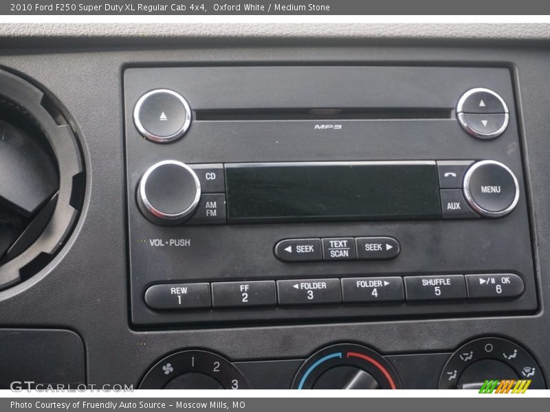 Oxford White / Medium Stone 2010 Ford F250 Super Duty XL Regular Cab 4x4
