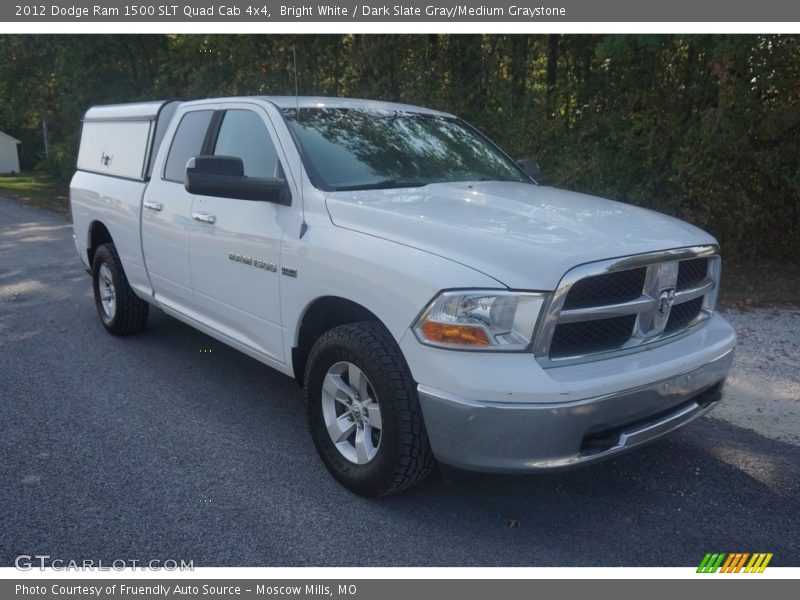 Bright White / Dark Slate Gray/Medium Graystone 2012 Dodge Ram 1500 SLT Quad Cab 4x4