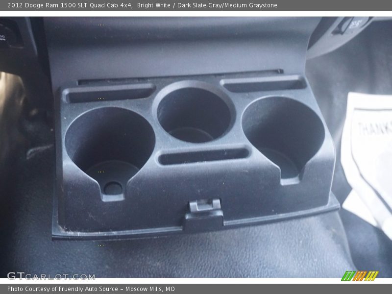 Bright White / Dark Slate Gray/Medium Graystone 2012 Dodge Ram 1500 SLT Quad Cab 4x4