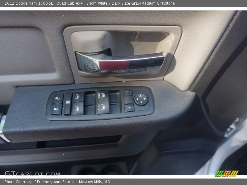 Bright White / Dark Slate Gray/Medium Graystone 2012 Dodge Ram 1500 SLT Quad Cab 4x4