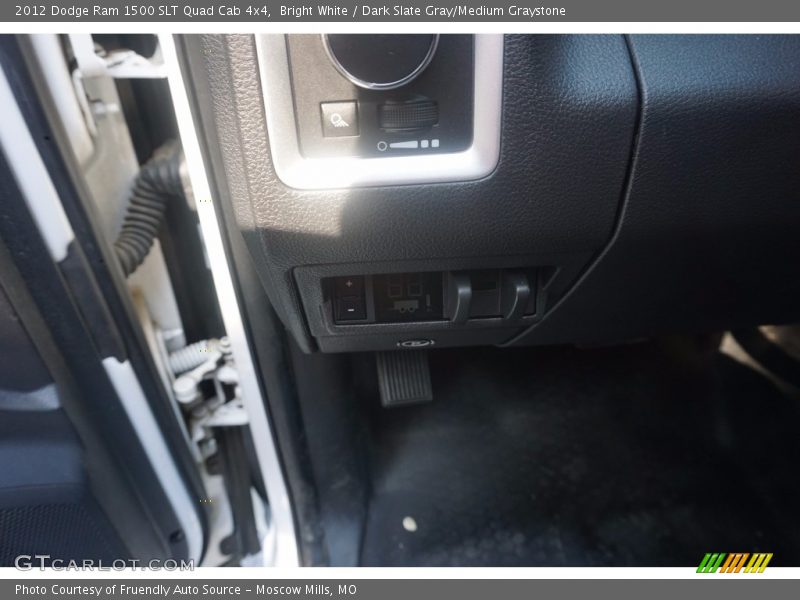 Bright White / Dark Slate Gray/Medium Graystone 2012 Dodge Ram 1500 SLT Quad Cab 4x4