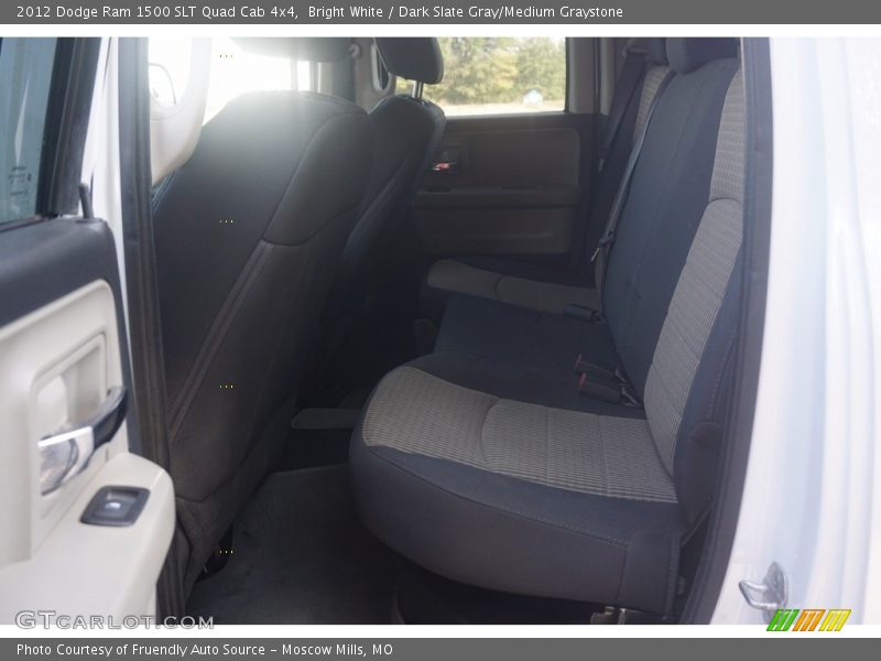 Bright White / Dark Slate Gray/Medium Graystone 2012 Dodge Ram 1500 SLT Quad Cab 4x4