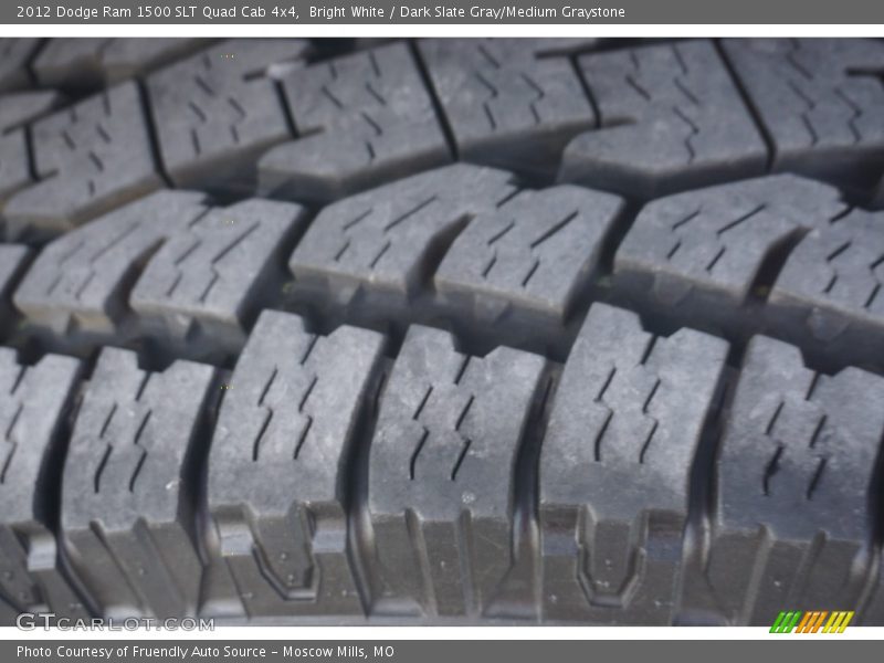Bright White / Dark Slate Gray/Medium Graystone 2012 Dodge Ram 1500 SLT Quad Cab 4x4