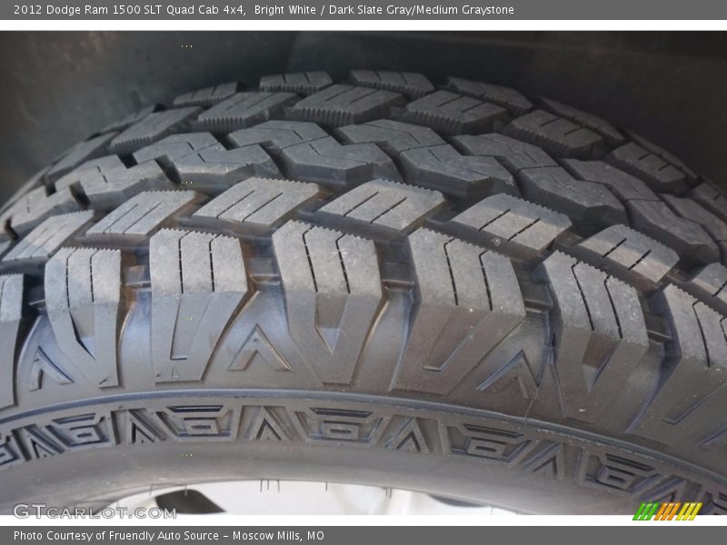 Bright White / Dark Slate Gray/Medium Graystone 2012 Dodge Ram 1500 SLT Quad Cab 4x4