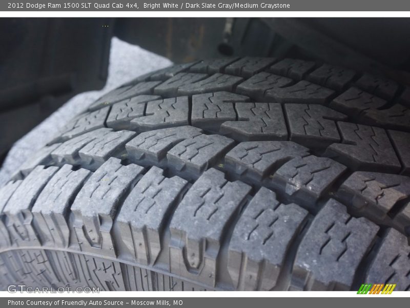 Bright White / Dark Slate Gray/Medium Graystone 2012 Dodge Ram 1500 SLT Quad Cab 4x4