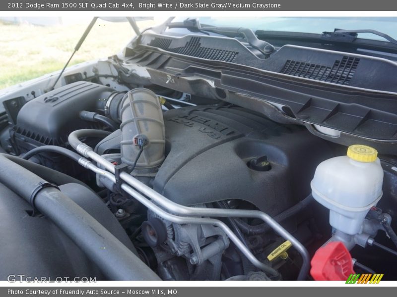 Bright White / Dark Slate Gray/Medium Graystone 2012 Dodge Ram 1500 SLT Quad Cab 4x4