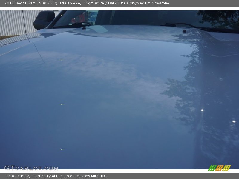 Bright White / Dark Slate Gray/Medium Graystone 2012 Dodge Ram 1500 SLT Quad Cab 4x4