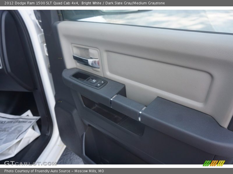 Bright White / Dark Slate Gray/Medium Graystone 2012 Dodge Ram 1500 SLT Quad Cab 4x4