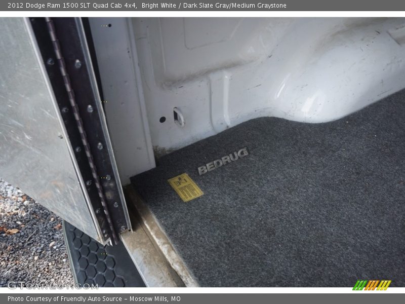 Bright White / Dark Slate Gray/Medium Graystone 2012 Dodge Ram 1500 SLT Quad Cab 4x4