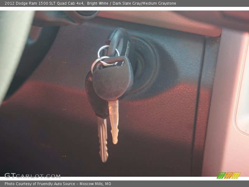 Bright White / Dark Slate Gray/Medium Graystone 2012 Dodge Ram 1500 SLT Quad Cab 4x4