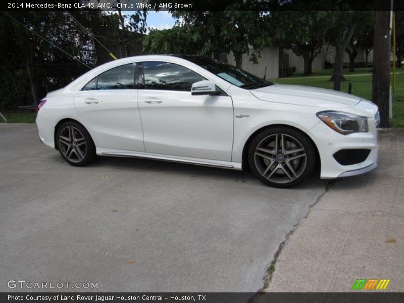Cirrus White / AMG Brown 2014 Mercedes-Benz CLA 45 AMG