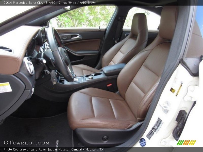 Cirrus White / AMG Brown 2014 Mercedes-Benz CLA 45 AMG