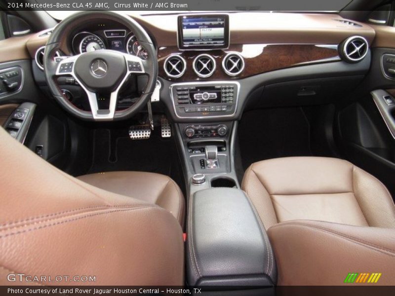 Cirrus White / AMG Brown 2014 Mercedes-Benz CLA 45 AMG