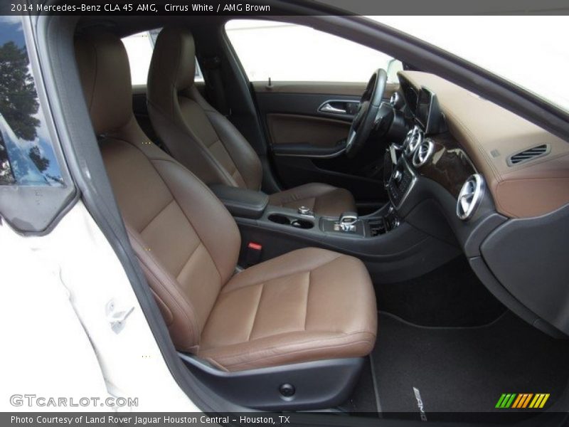 Cirrus White / AMG Brown 2014 Mercedes-Benz CLA 45 AMG