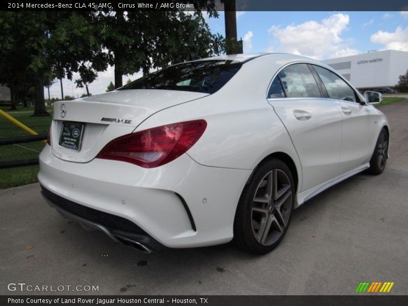 Cirrus White / AMG Brown 2014 Mercedes-Benz CLA 45 AMG