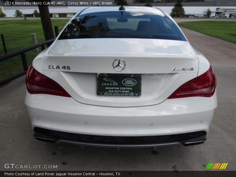 Cirrus White / AMG Brown 2014 Mercedes-Benz CLA 45 AMG