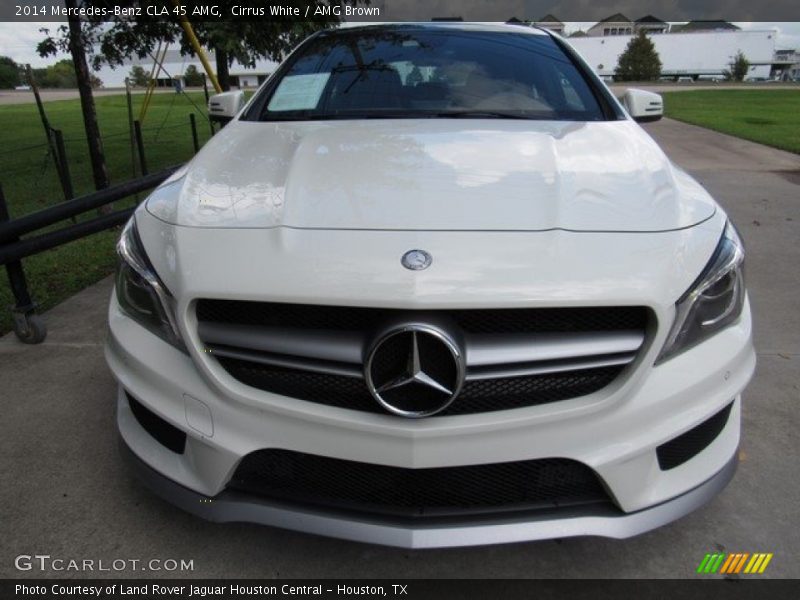 Cirrus White / AMG Brown 2014 Mercedes-Benz CLA 45 AMG