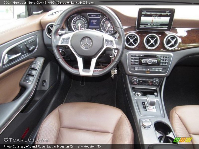 Cirrus White / AMG Brown 2014 Mercedes-Benz CLA 45 AMG