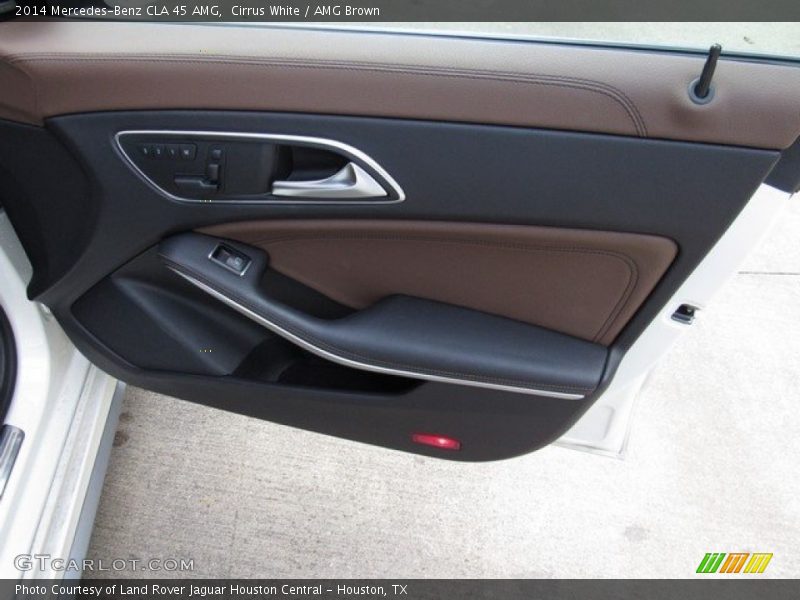 Cirrus White / AMG Brown 2014 Mercedes-Benz CLA 45 AMG