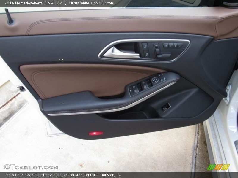 Cirrus White / AMG Brown 2014 Mercedes-Benz CLA 45 AMG