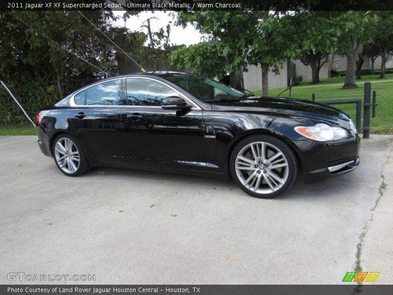 Ultimate Black Metallic / Warm Charcoal 2011 Jaguar XF XF Supercharged Sedan