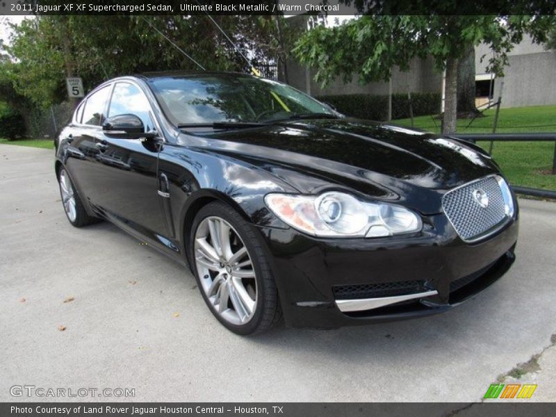 Ultimate Black Metallic / Warm Charcoal 2011 Jaguar XF XF Supercharged Sedan