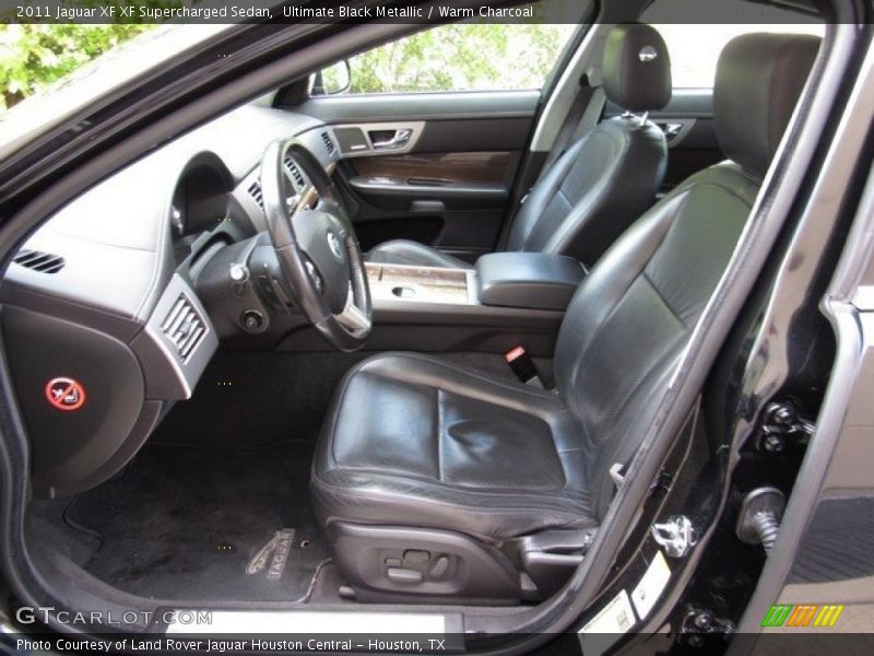 Ultimate Black Metallic / Warm Charcoal 2011 Jaguar XF XF Supercharged Sedan