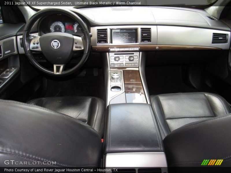 Ultimate Black Metallic / Warm Charcoal 2011 Jaguar XF XF Supercharged Sedan