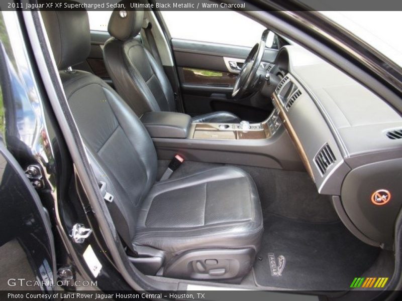 Ultimate Black Metallic / Warm Charcoal 2011 Jaguar XF XF Supercharged Sedan